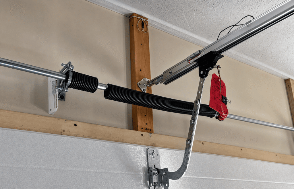 Garage door opener installation