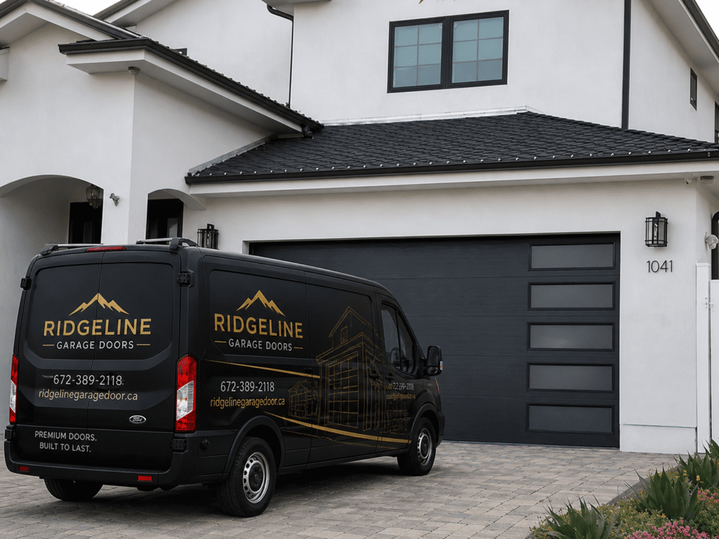 Garage door panel design